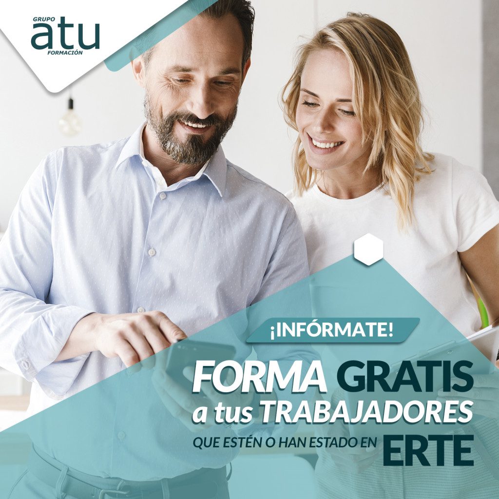 Vemos un cartel que patrocina forma gratis a tus trabajadores en ERTE